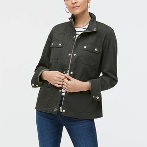 Small- jCrew twill green jacket